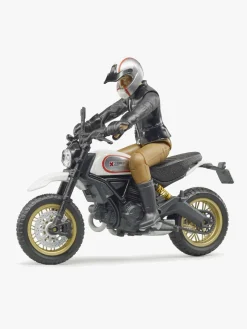 Udelegetøj|Legetøjsbiler & -Fartøjer-Bruder Ducati Scrambler Desert Sled m. Fører