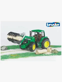 Legetøjsbiler & -Fartøjer-Bruder John Deere 6920 Traktor m. Frontlæsser