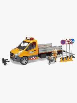 Legetøjsbiler & -Fartøjer-StanleyJr Bruder Mb Sprinter Arbejdsbil med Figur