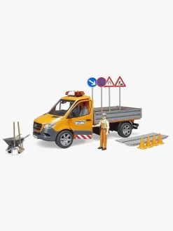 Legetøjsbiler & -Fartøjer-StanleyJr Bruder Mb Sprinter Arbejdsbil med Figur