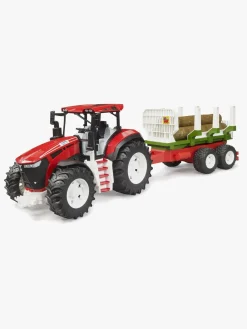 Legetøjsbiler & -Fartøjer-Bruder Roadmax Traktor med Trækvogn