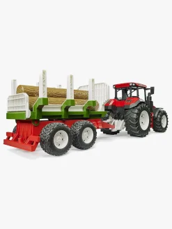 Legetøjsbiler & -Fartøjer-Bruder Roadmax Traktor med Trækvogn