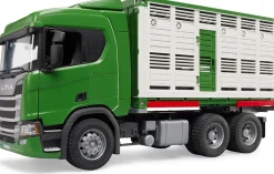 Legetøjsbiler & -Fartøjer-Bruder Scania R-Serie Dyretransport & Ko
