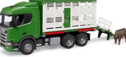 Legetøjsbiler & -Fartøjer-Bruder Scania R-Serie Dyretransport & Ko