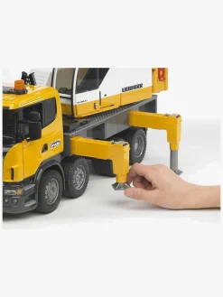 Legetøjsbiler & -Fartøjer-Bruder Scania R-Series Liebherr Kranbil