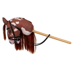 Dukker & Bamser-byASTRUP Kæphest Coco, Rød/Hvid Brun/Hvid