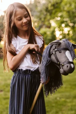 Dukker & Bamser-byASTRUP Kæphest Sky, Grå Grå/Hvid