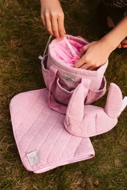 Dukker & Bamser-byASTRUP Sæt Corduroy, Rose Lyserød