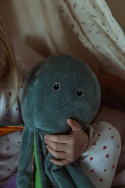 Dukker & Bamser-byASTRUP Tyngdebamse Blæksprutte 1.2 kg Grå/Blå/Flerfarvet