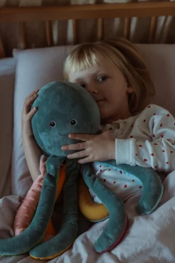 Dukker & Bamser-byASTRUP Tyngdebamse Blæksprutte 1.2 kg Grå/Blå/Flerfarvet