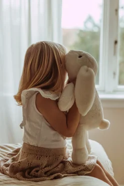 Dukker & Bamser-byASTRUP Tyngdebamse Kanin 1.2 kg Hvid