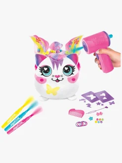 Kreativt Legetøj-AirbrushPlush Canal Toys Airbrush Plush Hair'iffic Squishy Bamse Pal-Precious  17 cm