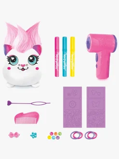 Kreativt Legetøj-AirbrushPlush Canal Toys Airbrush Plush Hair'iffic Squishy Bamse Pal-Precious  17 cm