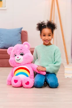 Dukker & Bamser-CareBears Care Bears Bamse Cheer Bear 60 cm Lyserød