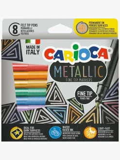 Kreativt Legetøj-Carioca Metallic Fineliners