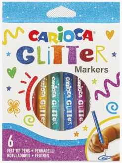 Kreativt Legetøj-Carioca Plus Glittertusser 8-pak