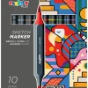 Kreativt Legetøj-Carioca PLUS Illustration Markers 10-pak