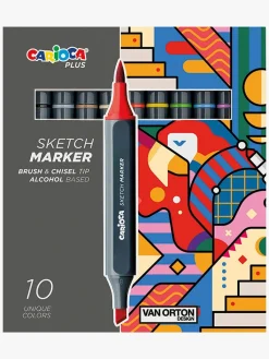 Kreativt Legetøj-Carioca PLUS Illustration Markers 10-pak