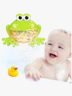Vandlegetøj-CarloBaby Badefrø m. Bobler & Musik, Grøn Grøn