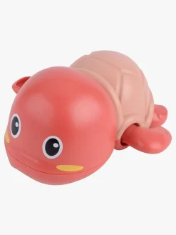 Vandlegetøj-CarloBaby Svømmende Skildpadde Badelegetøj, Fersken/Lyserød Orange/Lyserød