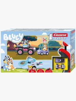Legetøjsbiler & -Fartøjer-Carrera Bluey Racerbane Racing Bluey & Bingo 2,4m