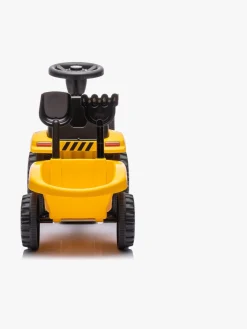 Pedal- & Gåbiler-CAT erpillar Gåbil med Trailer, Gul