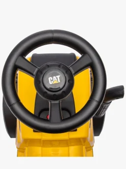 Pedal- & Gåbiler-CAT erpillar Gåbil med Trailer, Gul