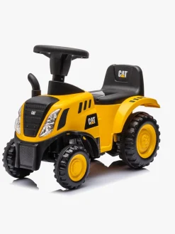 Pedal- & Gåbiler-CAT erpillar Gåbil med Trailer, Gul