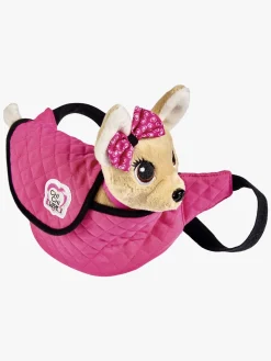 Dukker & Bamser-ChichiLove ChiChi Love Hund i Trendy Taske Lyserød/Brun