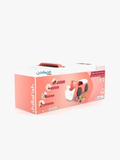 Pedal- & Gåbiler-Chillafish Blockie Gåbil, Flamingo Lyserød