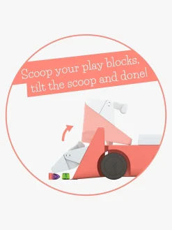 Pedal- & Gåbiler-Chillafish Blockie Gåbil, Flamingo Lyserød