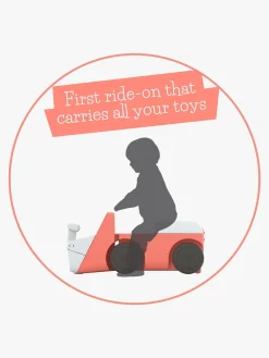 Pedal- & Gåbiler-Chillafish Blockie Gåbil, Flamingo Lyserød