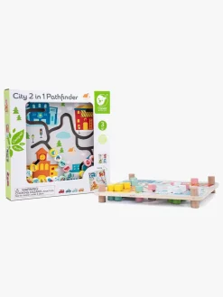 Trælegetøj-ClassicWorld Classic World City 2 in 1 Pathfinder Trælegetøj