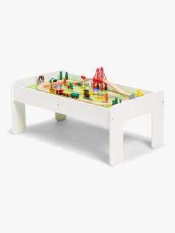 Togbaner & Legeborde-ClassicWorld Classic World Togbord 60 Dele, Hvid Hvid/Flerfarvet