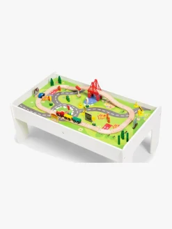 Togbaner & Legeborde-ClassicWorld Classic World Togbord 60 Dele, Hvid Hvid/Flerfarvet