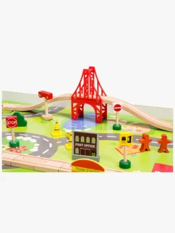 Togbaner & Legeborde-ClassicWorld Classic World Togbord 60 Dele, Hvid Hvid/Flerfarvet