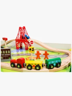 Togbaner & Legeborde-ClassicWorld Classic World Togbord 60 Dele, Hvid Hvid/Flerfarvet