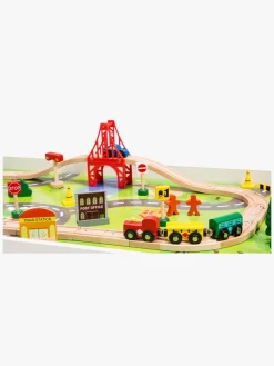 Togbaner & Legeborde-ClassicWorld Classic World Togbord 60 Dele, Hvid Hvid/Flerfarvet