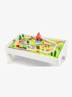 Togbaner & Legeborde-ClassicWorld Classic World Togbord 60 Dele, Hvid Hvid/Flerfarvet