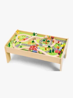 Togbaner & Legeborde-ClassicWorld Classic World Togbord 90, Natur Beige