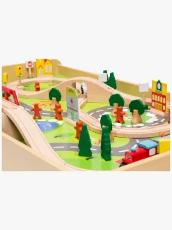 Togbaner & Legeborde-ClassicWorld Classic World Togbord 90, Natur Beige