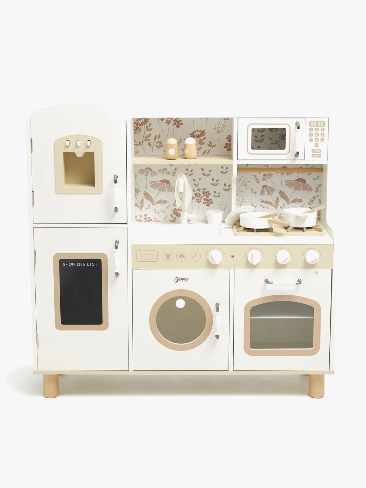 Legetøj Til Børn På 0-10 År|Rolleleg-ClassicWorld Classic World  Vintage Legekøkken, White Hvid/Beige