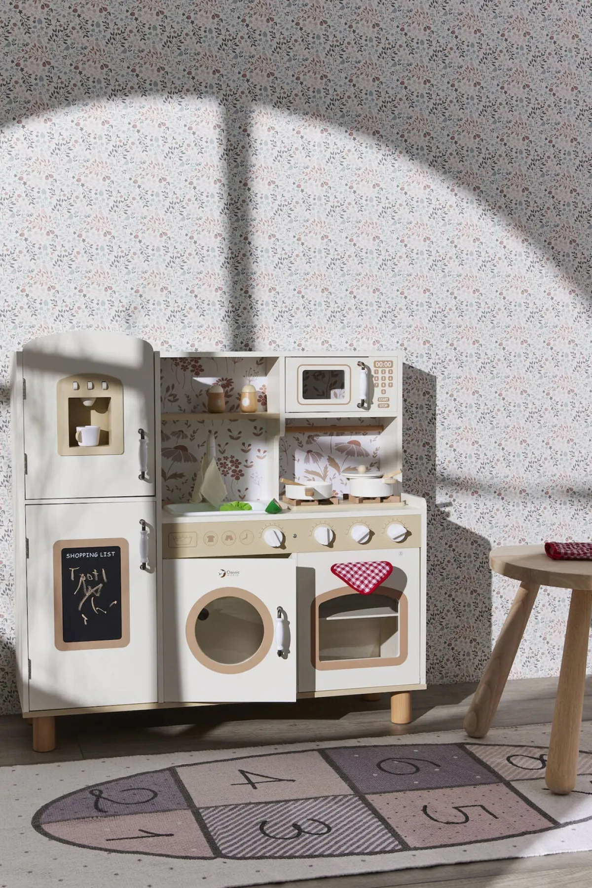 Legetøj Til Børn På 0-10 År|Rolleleg-ClassicWorld Classic World  Vintage Legekøkken, White Hvid/Beige