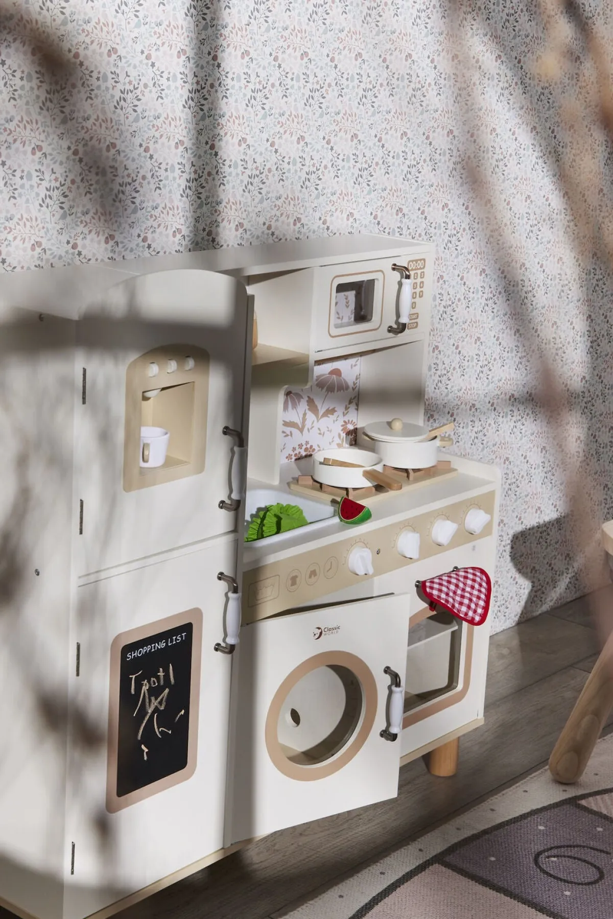 Legetøj Til Børn På 0-10 År|Rolleleg-ClassicWorld Classic World  Vintage Legekøkken, White Hvid/Beige