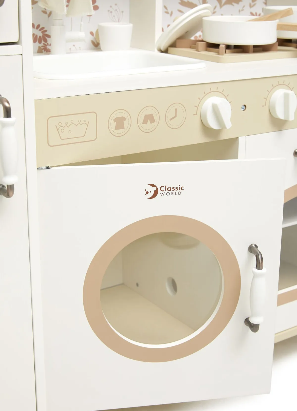 Legetøj Til Børn På 0-10 År|Rolleleg-ClassicWorld Classic World  Vintage Legekøkken, White Hvid/Beige