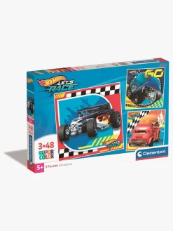 Spil & Puslespil-Clementoni Hot Wheels Puslespil 3x48