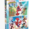 Spil & Puslespil-SpideyandFriends Clementoni Spidey And His Amazing Friends Puslespil 2x60 Brikker