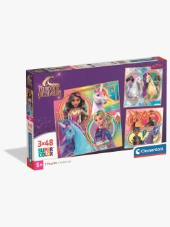 Spil & Puslespil-Clementoni Unicorn Academy Puslespil 3x48