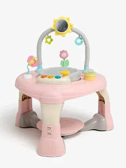 Babylegetøj-CloudberryCastle Cloudberry Castle Aktivitetscenter 3-i-1, Pink/ Beige