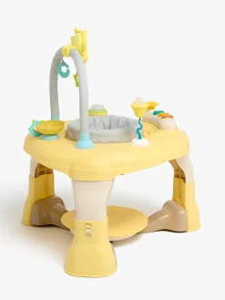 Babylegetøj-CloudberryCastle Cloudberry Castle Aktivitetscenter 3-i-1, Yellow/ Beige